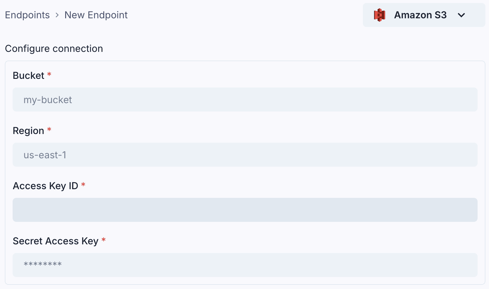 Object Storage Endpoint Create